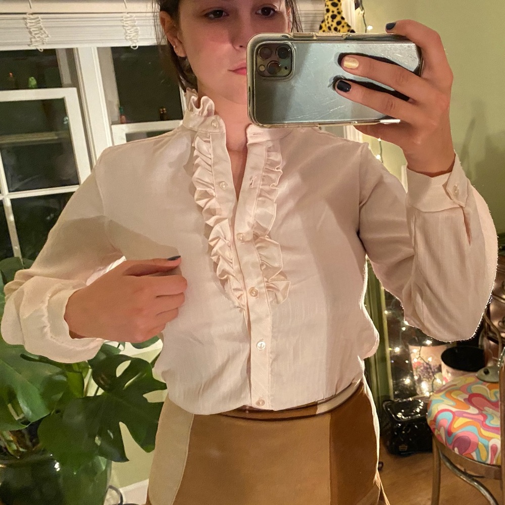 Vintage ruffle blouse